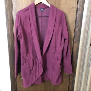 Eddie Bauer Women’s L Camp Fleece-Lined Open Cardigan